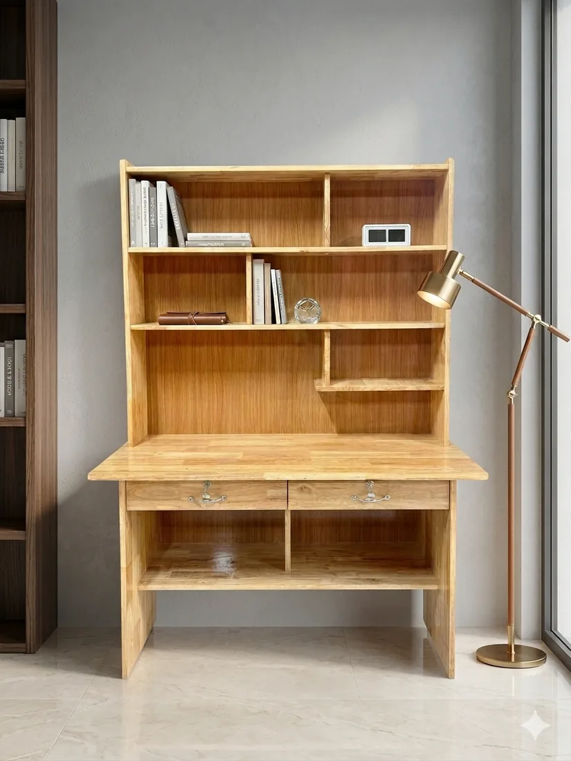 Bàn Học Gỗ 1m2 Lưng Cao - BH03