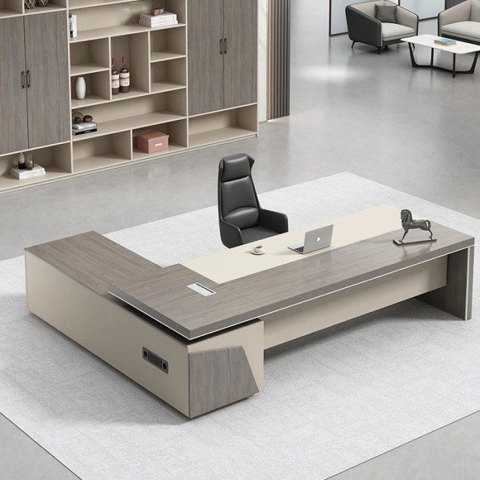 Bàn Giám Đốc Góc L Gỗ MDF Đẳng Cấp - BGĐ38