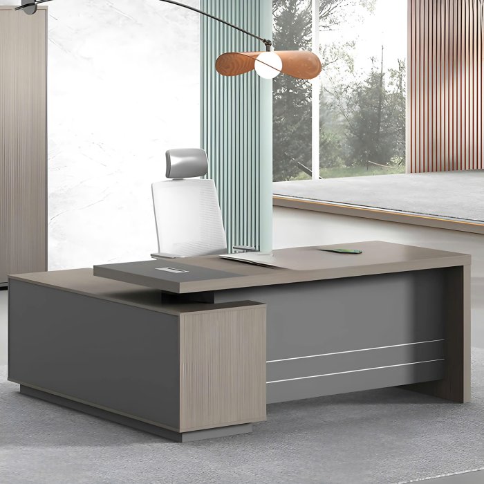 Bàn Giám Đốc Góc L Gỗ Đẹp - BGĐ78