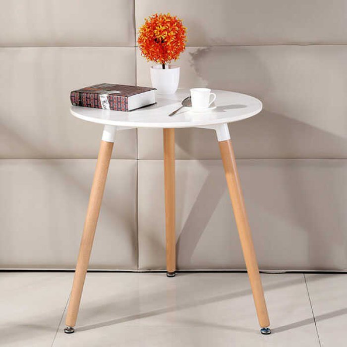 Bàn Cà Phê Eames 3 Chân Mặt Trắng - BCF3