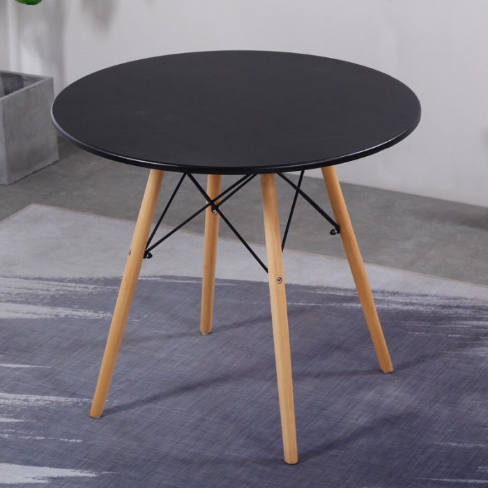 Bàn Cà Phê Eames Đen 4 Chân - BCF5