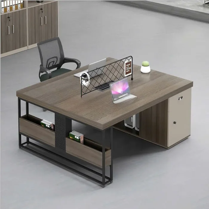 Bàn Làm Việc 2 Người Thiết Kế Vách Lưới Tối Giản - BC104