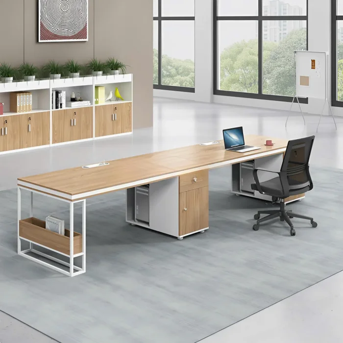 Cụm Bàn Làm Việc 2 Người Băng Dài Hiện Đại - BC121