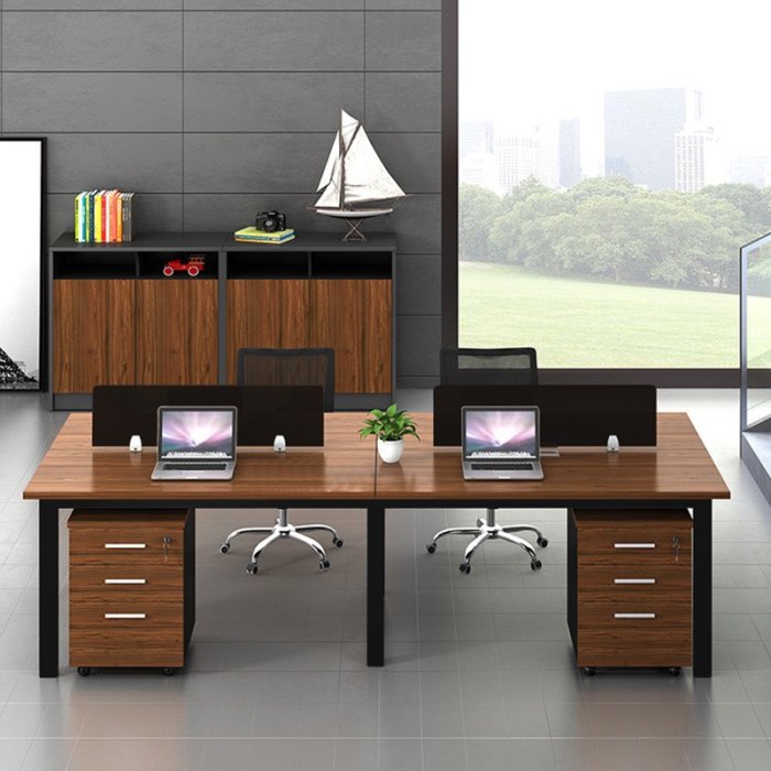 Bàn Cụm Văn Phòng Làm Việc Nhóm 4 Người 2m4 - BC6