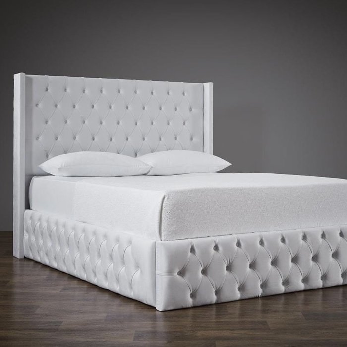 Giường Ngủ Bọc Nỉ Đẹp - GN13