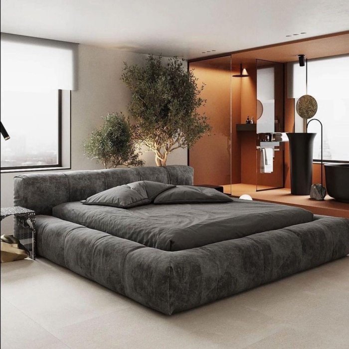 Giường Ngủ Vải Nhung Êm Ái - GN7